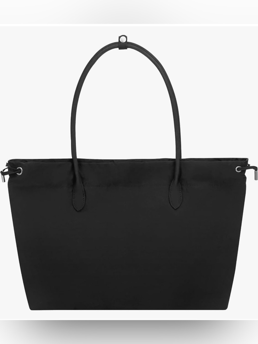 Black Nylon Waterproof Tote Bag